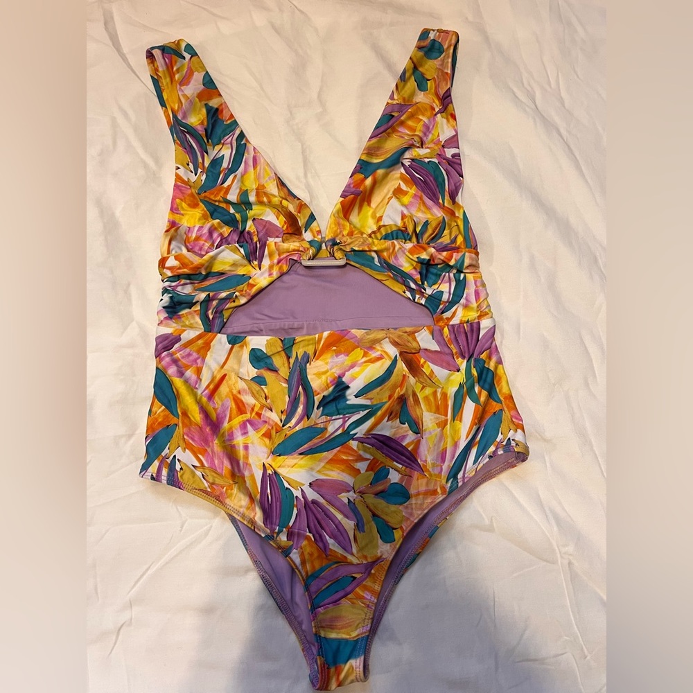 NWOT Beach Riot Watercolor One piece